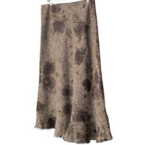Hobbs Womens Tweed Wool Blend Trumpet Skirt Size 14